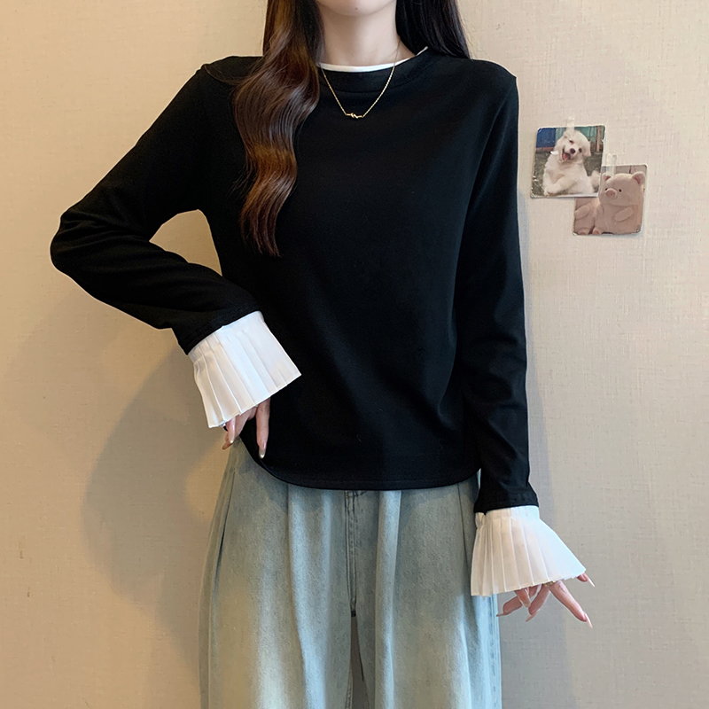 Plus Size Women’s Long Sleeve Crew Neck T-Shirt Fall 2026