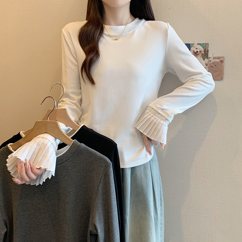 Plus Size Women’s Long Sleeve Crew Neck T-Shirt Fall 2026